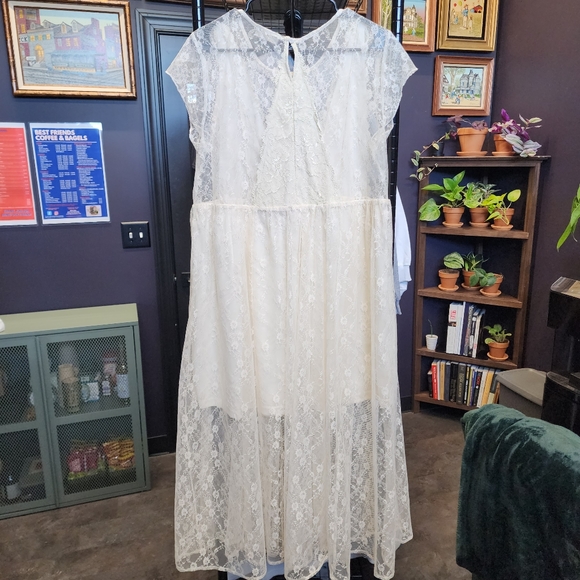 ALTAR'D STATE Sheer Lace Maxi Dress L - Picture 2 of 6